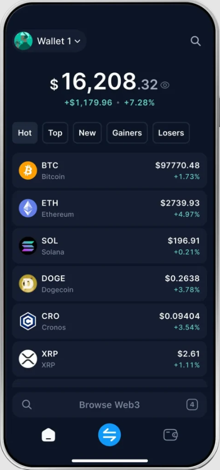 Wallet App Screenshot